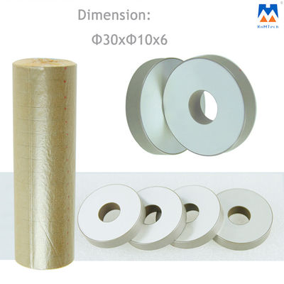 Anneaux PZT8 en céramique piézoélectriques 30X10X6mm pour le transducteur ultrasonique
